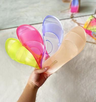 China Hot Selling Jelly Home Slippers Waterproof Warm Comfortable Kid Shoes Cute Candy Color Slippers for Girl Outdoor Slides for sale