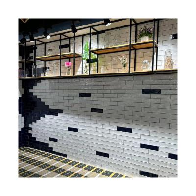 China Chinese style kitchen living room black and white wall tiles small flower tiles new design anti-slip wear-resistant light finish for sale