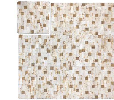 China 300x300 Modern Beige Natural Stone Marble Mosaic Tile For Home for sale