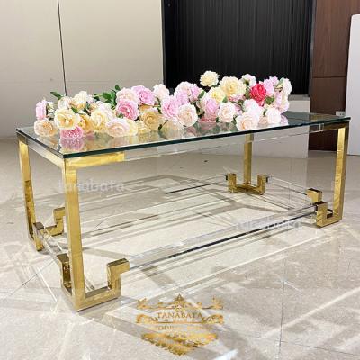 China Gold Adjustable Metal Top Class Living Room Modern Lisbon (Other) Side Table for sale