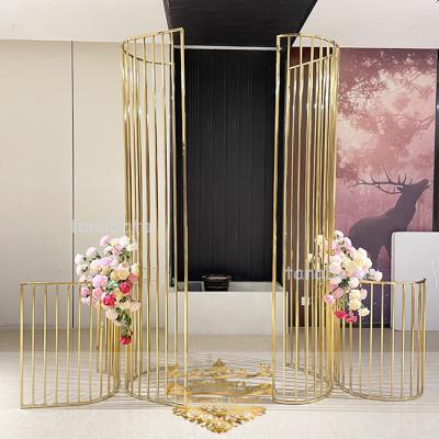 China Durable Unique Luxury Design Stainless Steel Decor Backdrops For Wedding Events for sale