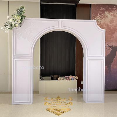 China Durable White PVC Arch Door Wholesale Wedding Decoration Events Backdrop for sale