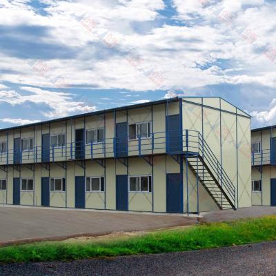 China Shuohan Modern Prefab Labor Houses Light Steel Frame Building Low Cost Lightweight Steel Structure Prefab House for sale