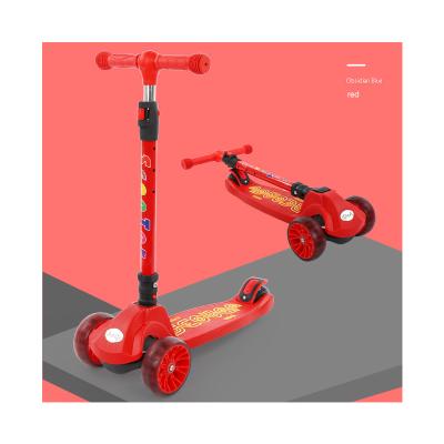 China 2021 New 3 Wheel Factory Supply High Quality Music Toy Car Folding Children Kids Flash Scooters for sale