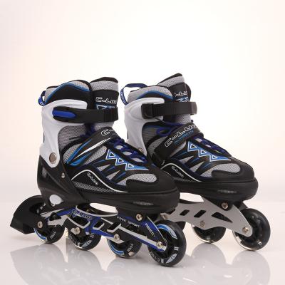 China Cheap Custom PU Style 4 Adjustable Retractable Wheels Skate Roller Shoes With Lights for sale