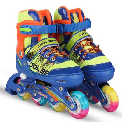 China Original Skate Scooter Factory Price Good Fashion Original Roller Skates PU Kids Blue Pink Integrated Snap Roller Skates for sale