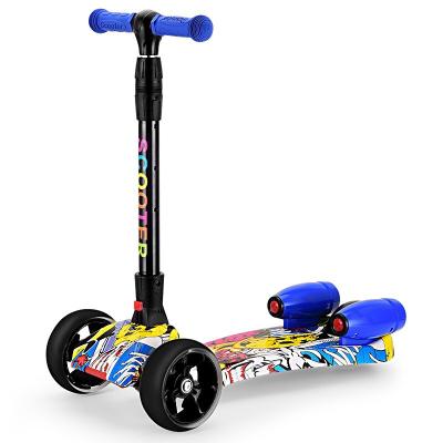 China Kid new arrival music style kids jet scooter with smoke music light blutoo jet scooter for sale