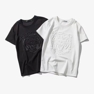 China Anti-shrink 3d embossed embossing your own design logo t-shirt (supply free sample for you check quality) for sale