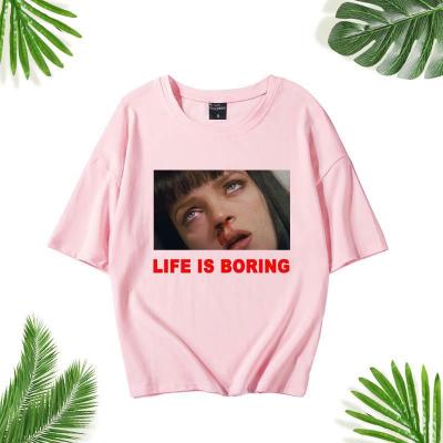 China STREETWEAR Pulp Fiction Women Fashion T-Shirt for sale