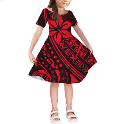 China Anti-Static Elaborate Luxury Cotton Girls Short Sleeve Dresses Floral Girls Dress for sale