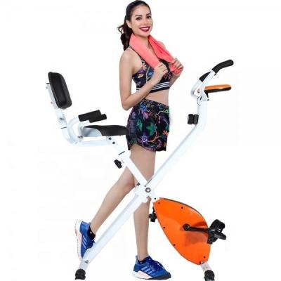 China Home Use Trainer 2021 Cheap Prices Foldable Magnetic Exercise Bike With Monitor for sale