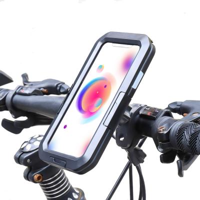 China Adjustable Multiple Fit Buttons Universal Waterproof Motorcycle Bicycle Phone Holder For Bike for sale