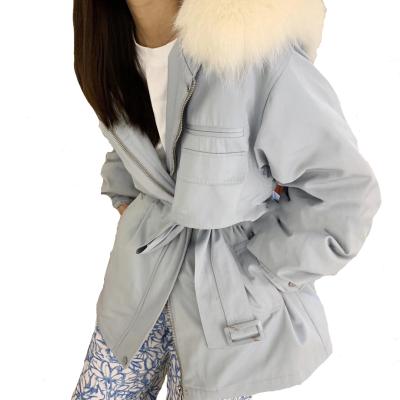 China Viable in winter, the new thick woolen collar down hooded jacket is designed for women to overcome the style of mid length for sale