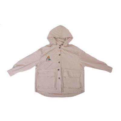 China Small retro breathable cool embroidered short jacket with a hooded ditch coat sakemaoyi shark for sale