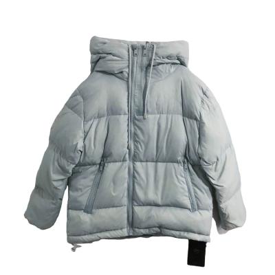 China Fashionable black plus size double zipper, white, purple, blue and white hooded quilt jacket with extra weight for ladies for sale