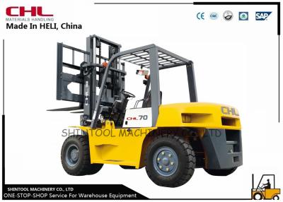 China Carretilla elevadora diesel de la carga pesada con el centro 600m m, de la carga carretilla elevadora 5t en venta