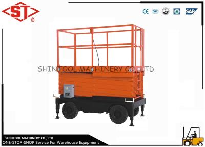 China Electric AC Scissor lift work platform 7.5 Meters , adjustable work platform for sale