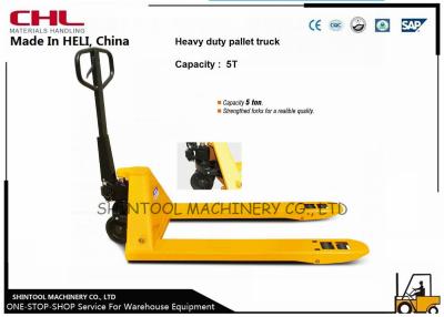 China 5000KG Capacity Hand Pallet Jack With Strengthed Forks For A High Reliability for sale