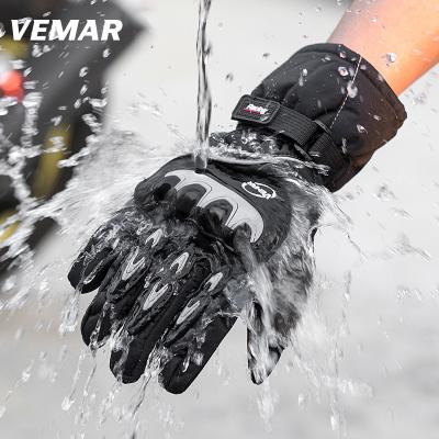 China Warm Full Finger Motorcycle Gloves Waterproof Touch Screen Winter Bikers Riding Motorcycle Racing Gloves for sale