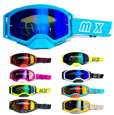 China New Style Sports Glass Motorcycle Anti-UV Wind Protecting Goggles Custom Made High Quality Outdoor Motocross Fog Goggles for sale