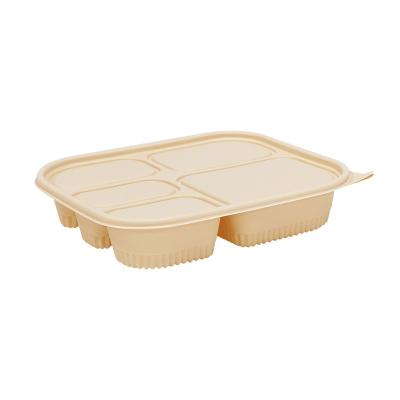 China Cornstarch Food Containers Heatable Biodegradable Disposable Bowl With Compartments Microwave Bowl for sale