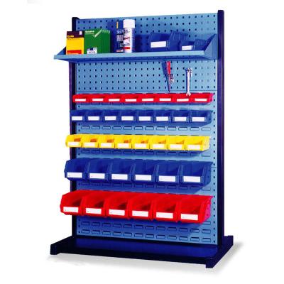 China Durable Cold Rolled Steel Metal Pegboard Tool Display Stand For Exhibition for sale