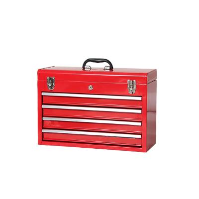 China Steel Red Cheap Portable Steel Tool Box for sale