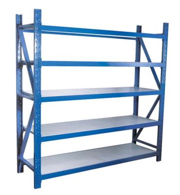 China Factory Direct Sale 200KG Layer Powder Corrosion Protection Coated Light Duty Metal Warehouse Storage Rack Shelf for sale