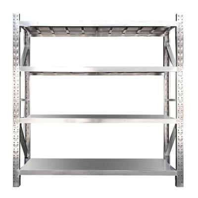 China 304 Stainless Steel Medium Duty 304 Stainless Steel Warehouse Storage Shelf for sale