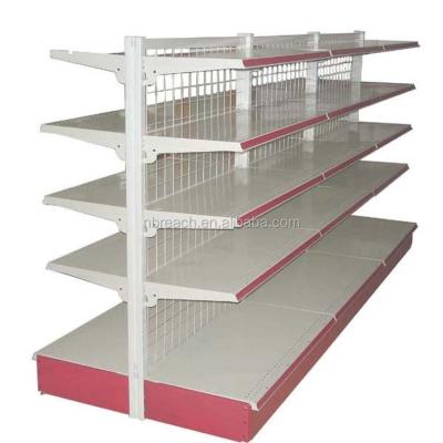 China Beautiful double sided good prices gondola supermarket rack store shelf for sale for sale