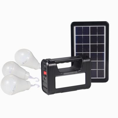 China China 3W Mini Portable Mini Solar Solar Led Light Solar LED Bulb Light Lighting System Kit Home Security Lights for sale