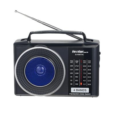 China Mini Classic Design Home LED Light Speaker AM FM Multi Band Solar Powered Switch Rechargeable Portable USB Radio for sale