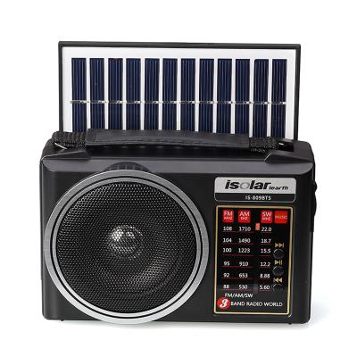 China Mini Factory Wholesale Solar Charger Portable FM AM Switch Radio with USB Slot Radio 5.0 LED Light for sale