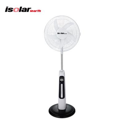 China Hotel Isolar Iearth Solar Transoms 14 Inch Solar Lead Acid Battery 10 Led Fan Light Solar Emergency Battery Rechargeable Fan Fans for sale