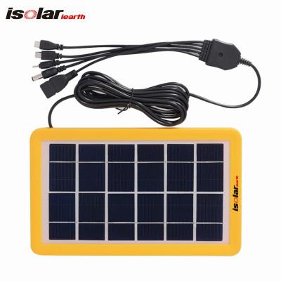 China 3.5W Solar Cell Phone Charger Panel Portable Solar Power Solar Mobile Charger Panel Mobile for sale