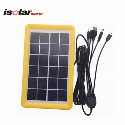 China Outdoor Camping 3.5W Solar Mini Power Bank Battery USB Waterproof Portable Mobile Phone Solar Panel Charger For Mobile Cell Phone for sale