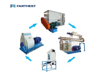 China Niedriger Energieverbrauch Aqua Feed Processing Machinery 0.5t/h 1.5t/h zu verkaufen