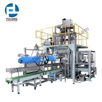 China 20kg 25kg 50kg Automatic Food Weighing And Package Production Automatic Sewing Palletizing Packing Line for sale