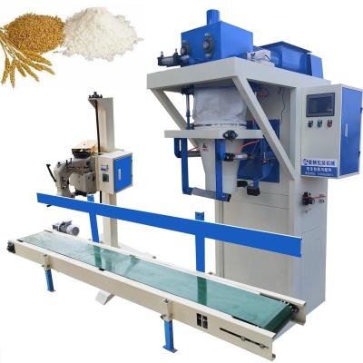 China Automatic Food Wheat Flour Milk Powder Shell Powder Packing Machine Weighing Flour Packing Machine for sale