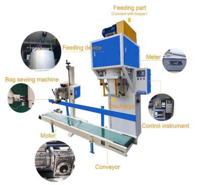 China Food China manufacture semi automatic 25kg Fertilizer packing machine for sale