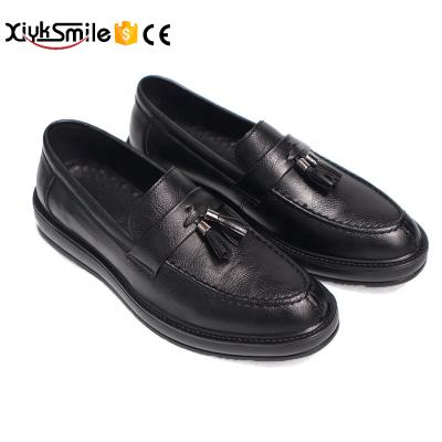 China Fashion trend spring and summer simple slip-on shoe fringed leather casual shoes for men for sale