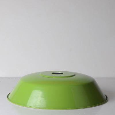 China Lamp Shade Round Shape Metal Led Down Large Pendants Green Lamp Cover For Dining Room for sale