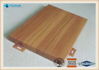 China Grueso compuesto de aluminio del panel 3m m de la fachada del grano de madera al aire libre de la decoración en venta