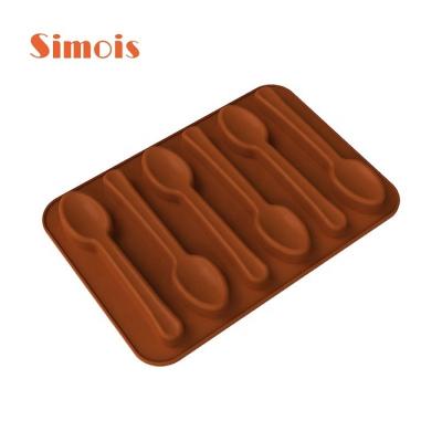 China Amazon Disposable Products Baking Bakeware Non-Stick Silicone Chocolate Molds Molds Reusable Decorating Soap Crayons Brown Candles for sale