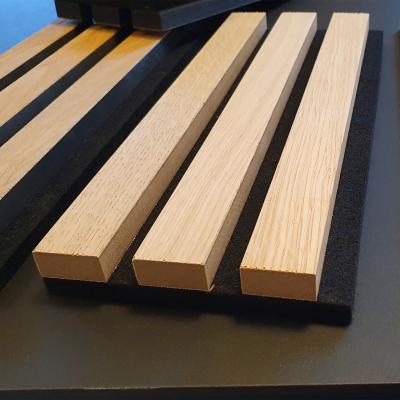 China Industrial Acoustic Board Wood Veneer Slat Sound Absorbing Panels for sale