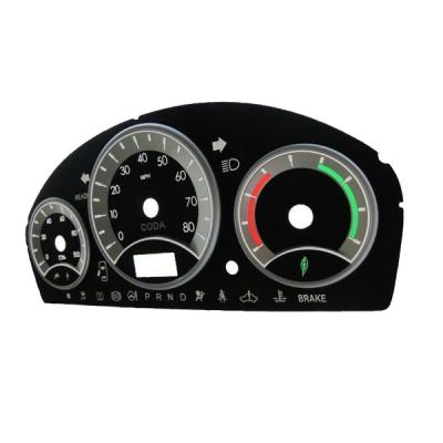 China Transmisson good light PC screen printing auto tachometer and the meter dial silk screen printing light transmission good tachometer for sale