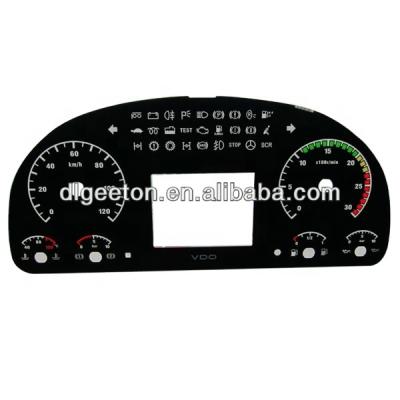 China Custom Automobile Instrument New 2D Desgin Silk Screen Printing Dashboard Dial for sale