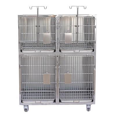 China Breathable Animal Cage Oxygen Dog Cat Icu Veterinary Hospital Infrared Therapy Pet Hospital Veterinary Medical Cage for sale