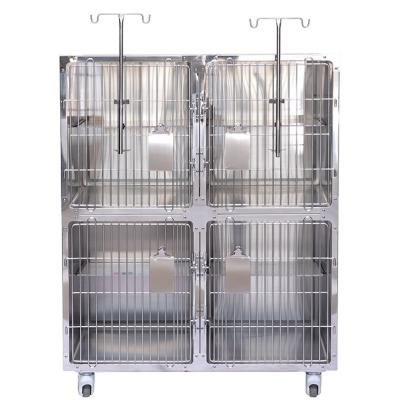 China Luxury Breathable Animal Medical Oxygen Cat Icu Veterinary Hospital Infrared Therapy Cage Pet Hospital Cage for sale