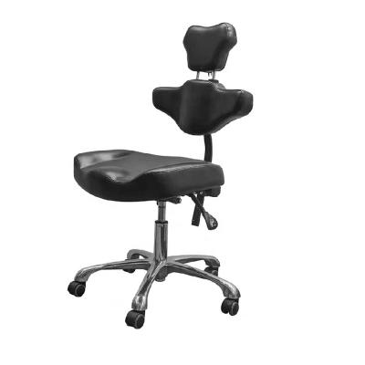 China Modern Height Adjustable Hydraulic Tattoo Stool With High Quality Wheels for sale